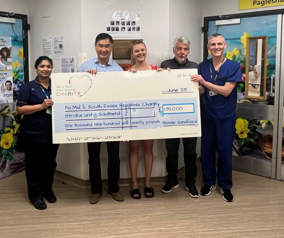 Website Natalie and Steve with Stroke unit team